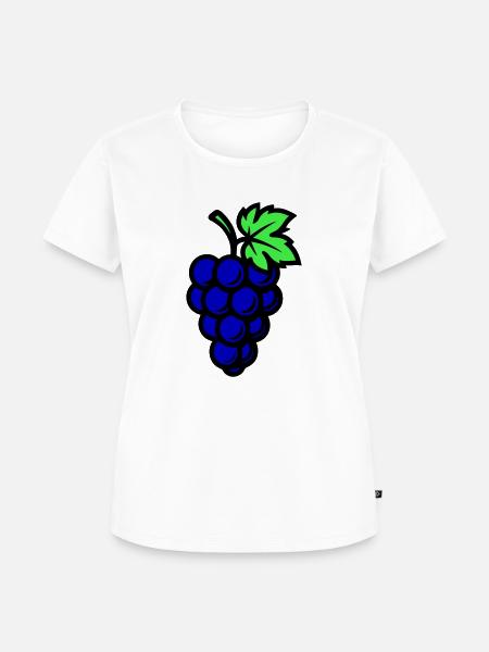 Weintrauben Trauben Obst - Frauen Premium Bio T-Shirt - Weiß