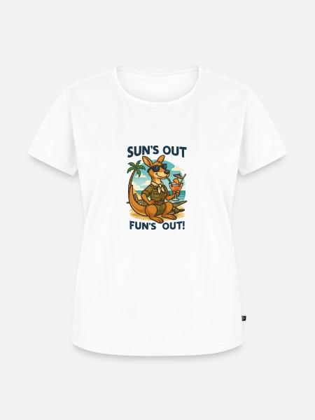 Känguru-Vibes - Frauen Premium Bio T-Shirt - Weiß