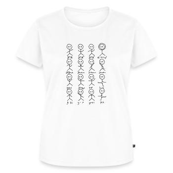 Mathelehrer Algebra Tanz Mathematik - Frauen Premium Bio T-Shirt - Weiß - Vorne - AI Model Female 172 dark (172cm)