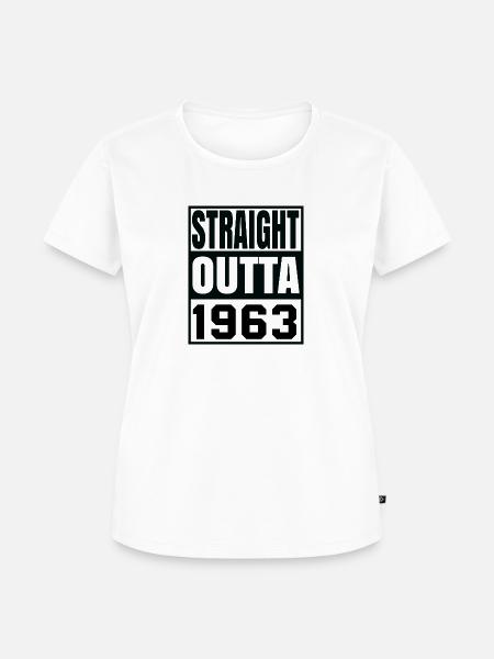 Straight Outta 1963 - Frauen Premium Bio T-Shirt - Weiß