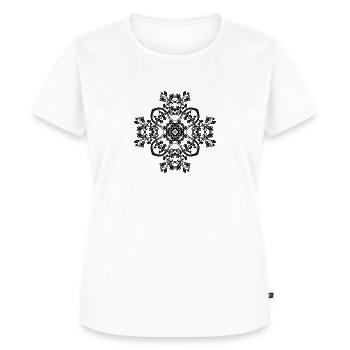 mandala flourish - Frauen Premium Bio T-Shirt - Weiß - Vorne - AI Model Female 172 dark (172cm)