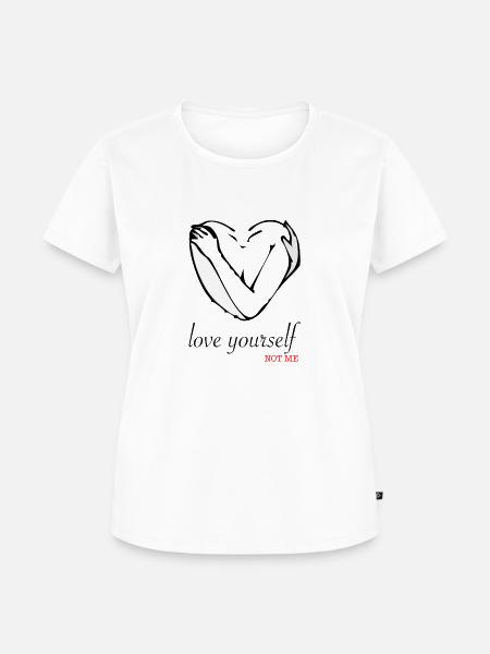 [ . . . ] SELF LOVE - Frauen Premium Bio T-Shirt - Weiß