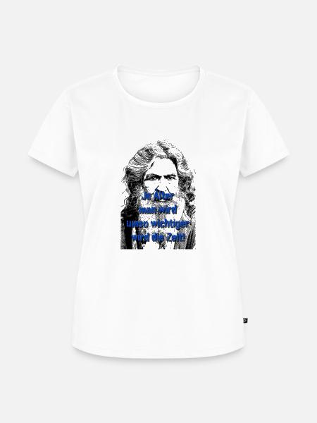 Älter werden Zeit - Frauen Premium Bio T-Shirt - Weiß