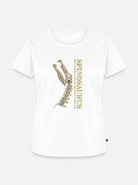 Spinosaurus Schädel bone - Frauen Premium Bio T-Shirt - Weiß