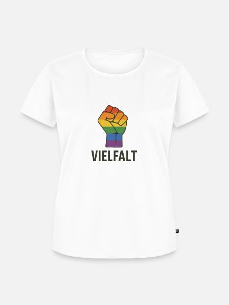 Vielfalt LGBTQ - Frauen Premium Bio T-Shirt - Weiß