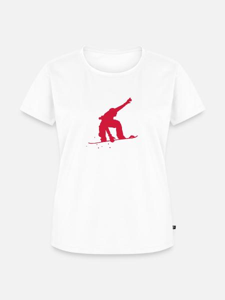 snowboard - Frauen Premium Bio T-Shirt - Weiß
