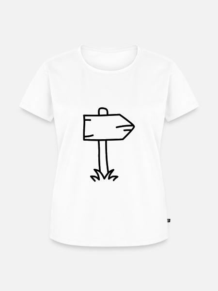 Wegweiser - Frauen Premium Bio T-Shirt - Weiß