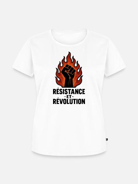 Widerstand und Revolution - Frauen Premium Bio T-Shirt - Weiß