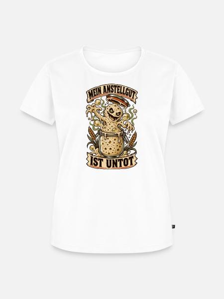 Untotes Anstellgut - Frauen Premium Bio T-Shirt - Weiß