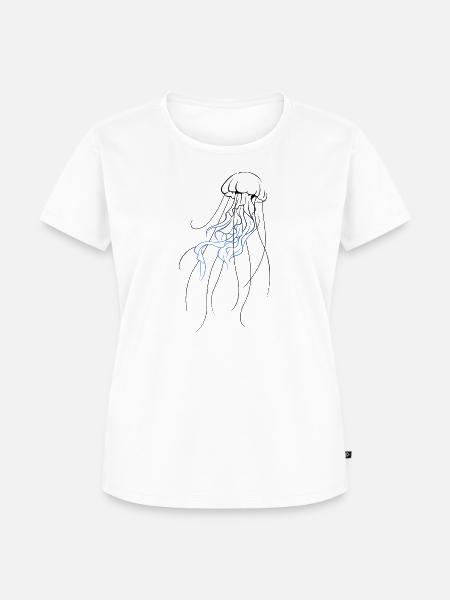 Design Jellyfish - Frauen Premium Bio T-Shirt - Weiß