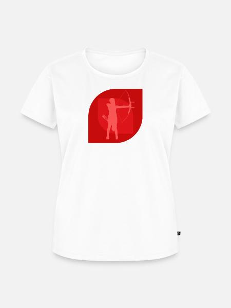 Bogen Langbogen Armbrust - Frauen Premium Bio T-Shirt - Weiß