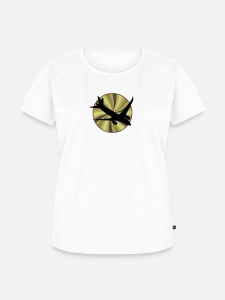 Flieger Luftfahrt Pilot - Frauen Premium Bio T-Shirt - Weiß
