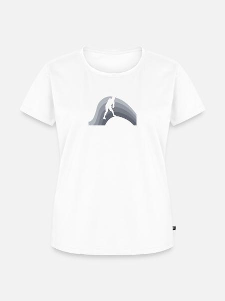 Discgolf Disc - Frauen Premium Bio T-Shirt - Weiß
