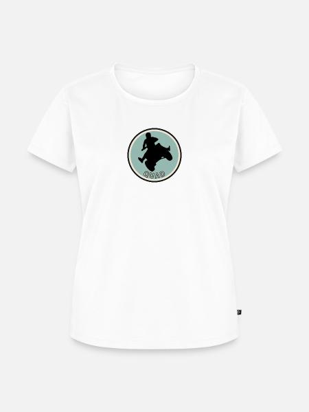 Stunt Quad Stuntman - Frauen Premium Bio T-Shirt - Weiß