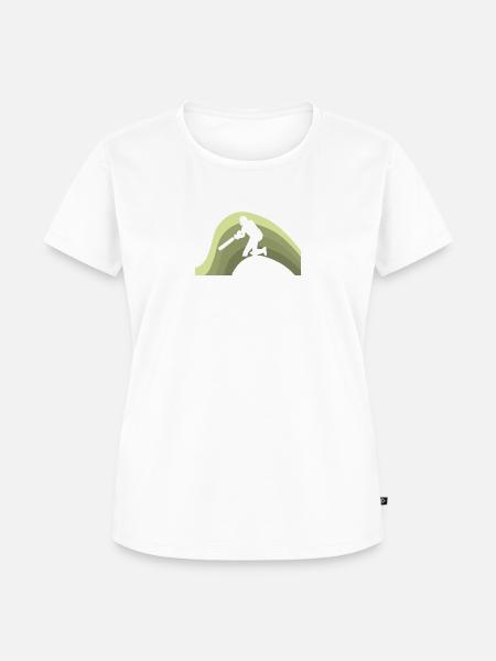 Pitcher Cricketteam Pitcher - Frauen Premium Bio T-Shirt - Weiß