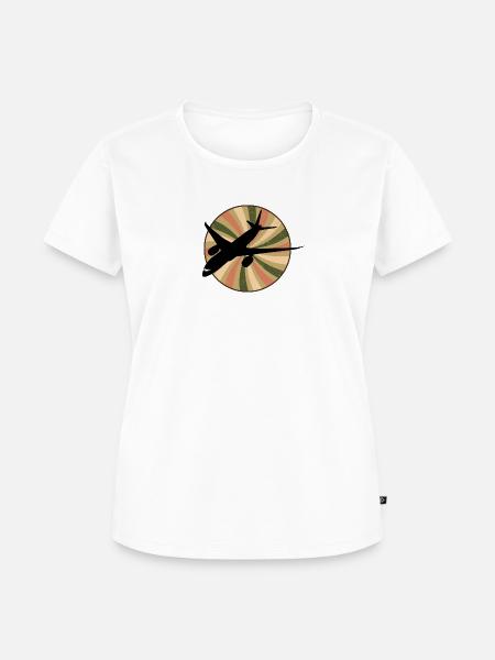 Luftfahrt Pilot Fliegen - Frauen Premium Bio T-Shirt - Weiß