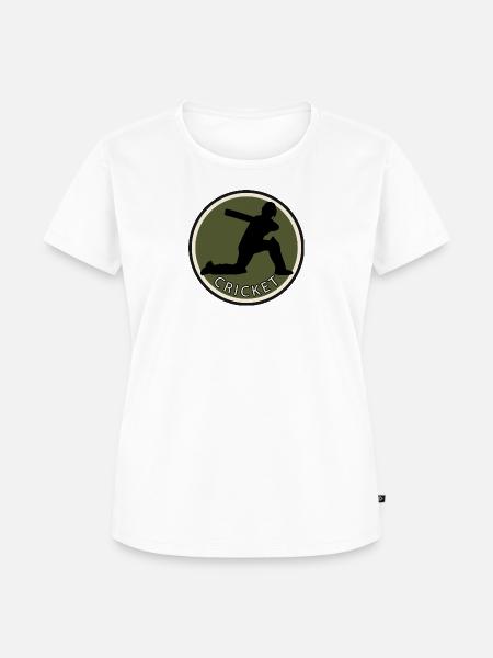 Pitcher Pitcher Cricket - Frauen Premium Bio T-Shirt - Weiß