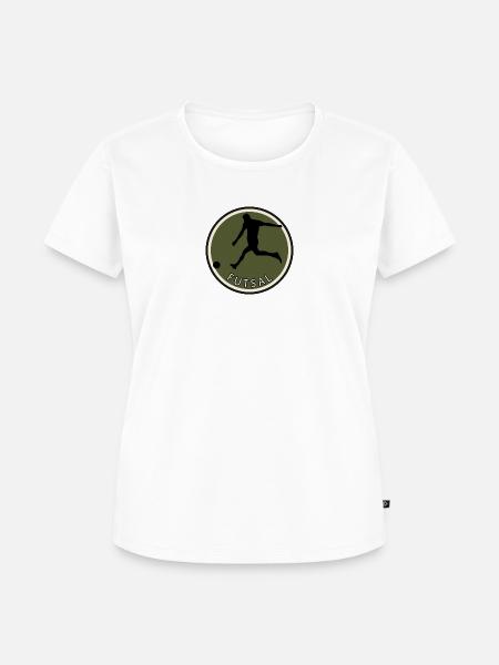 Futsalmannschaft Futsalspielerin - Frauen Premium Bio T-Shirt - Weiß