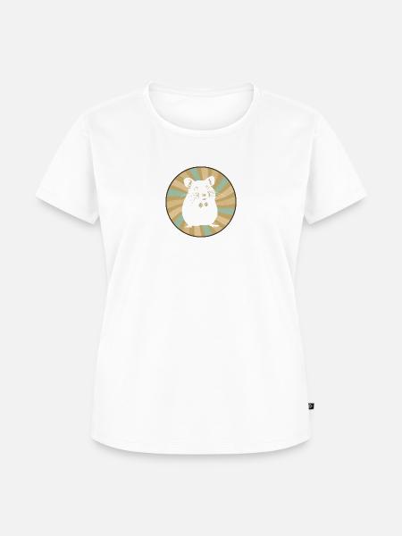 Hamster Maus Tierchen - Frauen Premium Bio T-Shirt - Weiß