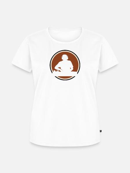 DJ Djing Trance - Frauen Premium Bio T-Shirt - Weiß
