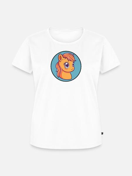 Pferd Ross - Frauen Premium Bio T-Shirt - Weiß