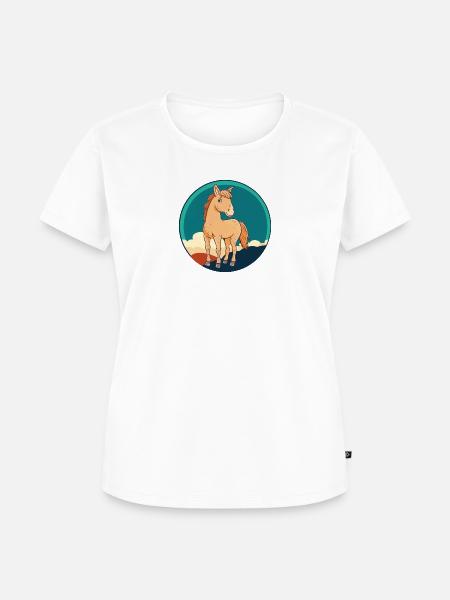 Pferde Pferd Ross - Frauen Premium Bio T-Shirt - Weiß