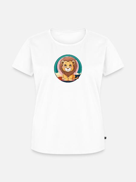 Loewe Löwen Löwin - Frauen Premium Bio T-Shirt - Weiß