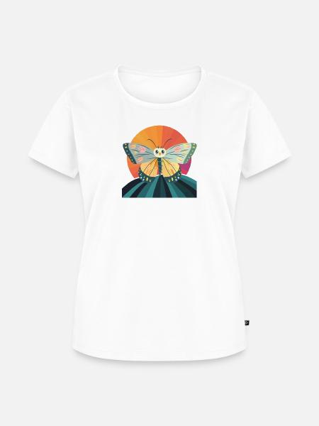 Schmetterling Waldbewohner - Frauen Premium Bio T-Shirt - Weiß