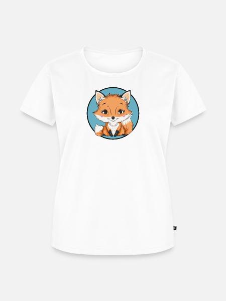 Fuchs Waldtier - Frauen Premium Bio T-Shirt - Weiß