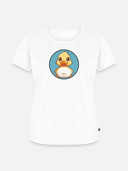 Entchen Ente - Frauen Premium Bio T-Shirt - Weiß