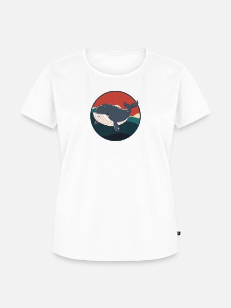 Wal Meerestier Meerestiere - Frauen Premium Bio T-Shirt - Weiß