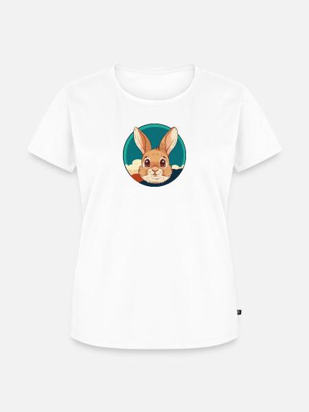 Hasenzahn Hoppelhase Häschen - Frauen Premium Bio T-Shirt - Weiß