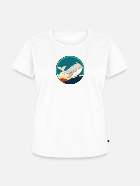 Meeresleben Wal - Frauen Premium Bio T-Shirt - Weiß