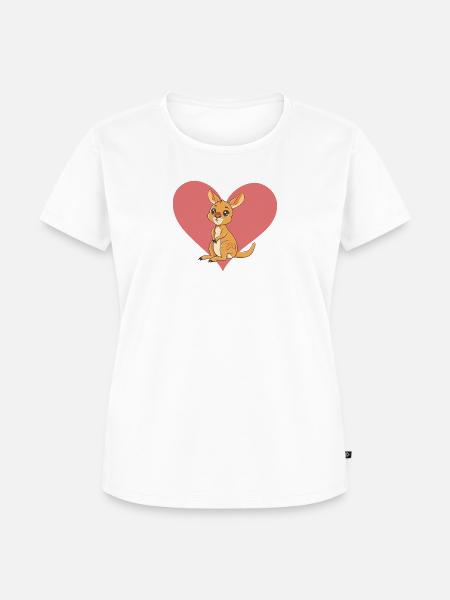 Kangaroo Melbourne Beuteltier - Frauen Premium Bio T-Shirt - Weiß