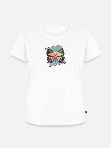 Schmetterling Schmetterlinge Butterfly - Frauen Premium Bio T-Shirt - Weiß