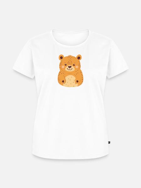 Baer Stofftier - Frauen Premium Bio T-Shirt - Weiß