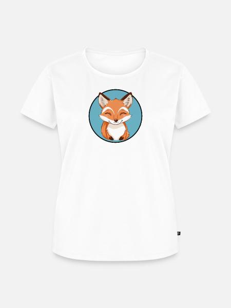 Fuchs Waldbewohner - Frauen Premium Bio T-Shirt - Weiß