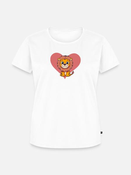 Loewe Leo - Frauen Premium Bio T-Shirt - Weiß