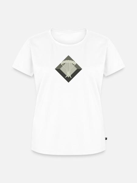 Skydiving Luft - Frauen Premium Bio T-Shirt - Weiß