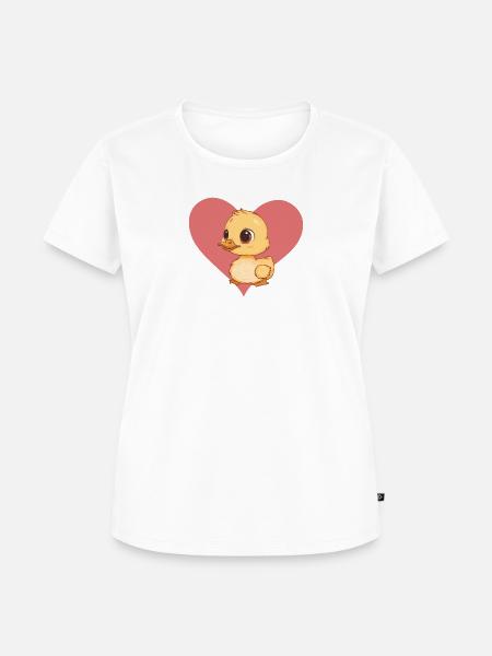 Schnabel Entchen - Frauen Premium Bio T-Shirt - Weiß