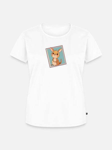 Kaenguru Outback Aussie - Frauen Premium Bio T-Shirt - Weiß