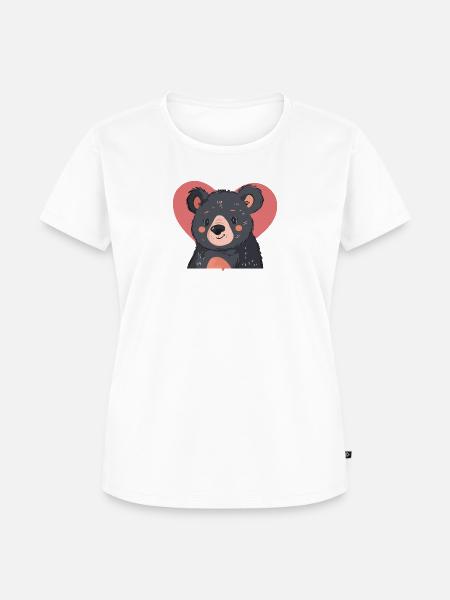 Baer Grizzly - Frauen Premium Bio T-Shirt - Weiß