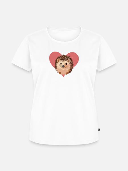 Igel Spitz Dornig - Frauen Premium Bio T-Shirt - Weiß