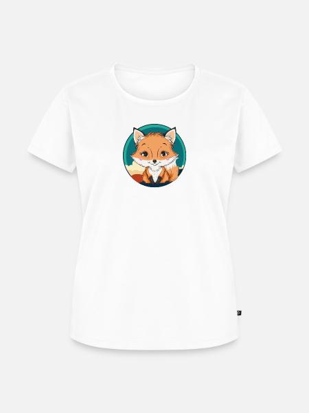 Fuchs Waldbewohner Waldtier - Frauen Premium Bio T-Shirt - Weiß