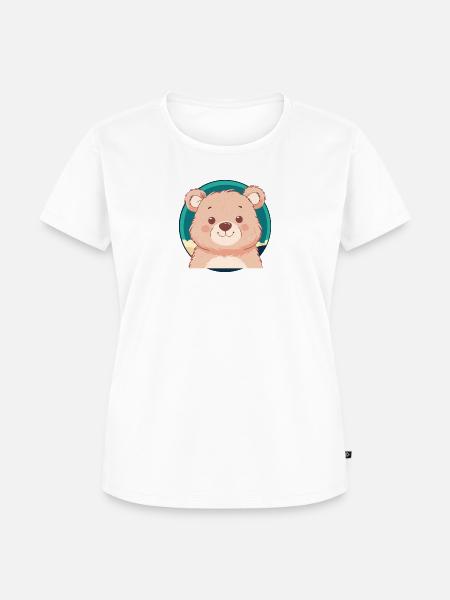 Baer Teddybär Waldtier - Frauen Premium Bio T-Shirt - Weiß