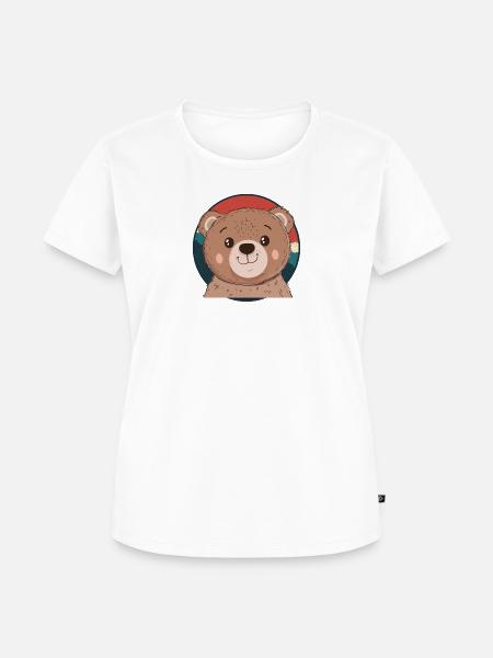 Baer Waldtier Teddybär - Frauen Premium Bio T-Shirt - Weiß