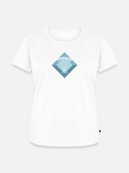 Skydiving Base Jumping Luft - Frauen Premium Bio T-Shirt - Weiß