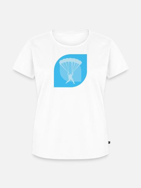 Skydiving Flugsport Adrenalin - Frauen Premium Bio T-Shirt - Weiß