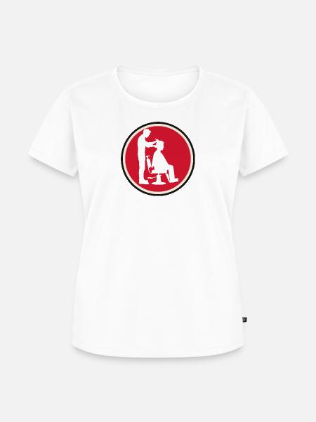 Friseur Frisör Haarschnitt - Frauen Premium Bio T-Shirt - Weiß