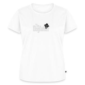 The Dogfather Hunde Shirt Hundeliebhaber Geschenk - Frauen Premium Bio T-Shirt - Weiß - Vorne - AI Model Female 172 dark (172cm)
